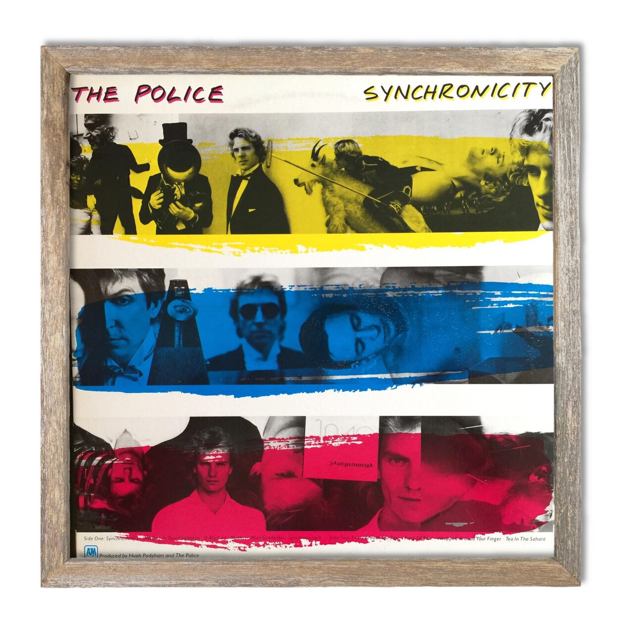 Rustic Farmhouse Reclaimed 12.5" Standard Vinyl Record Album Display Wood Frame